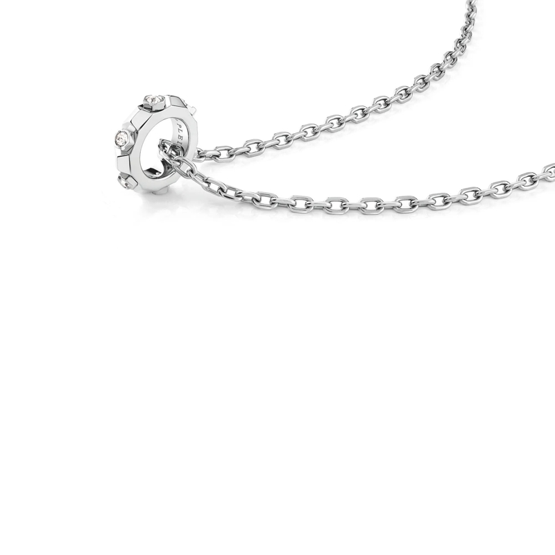 Philipp Plein Mittellange Halskette Necklace The Plein Cuff silber(Image 2)