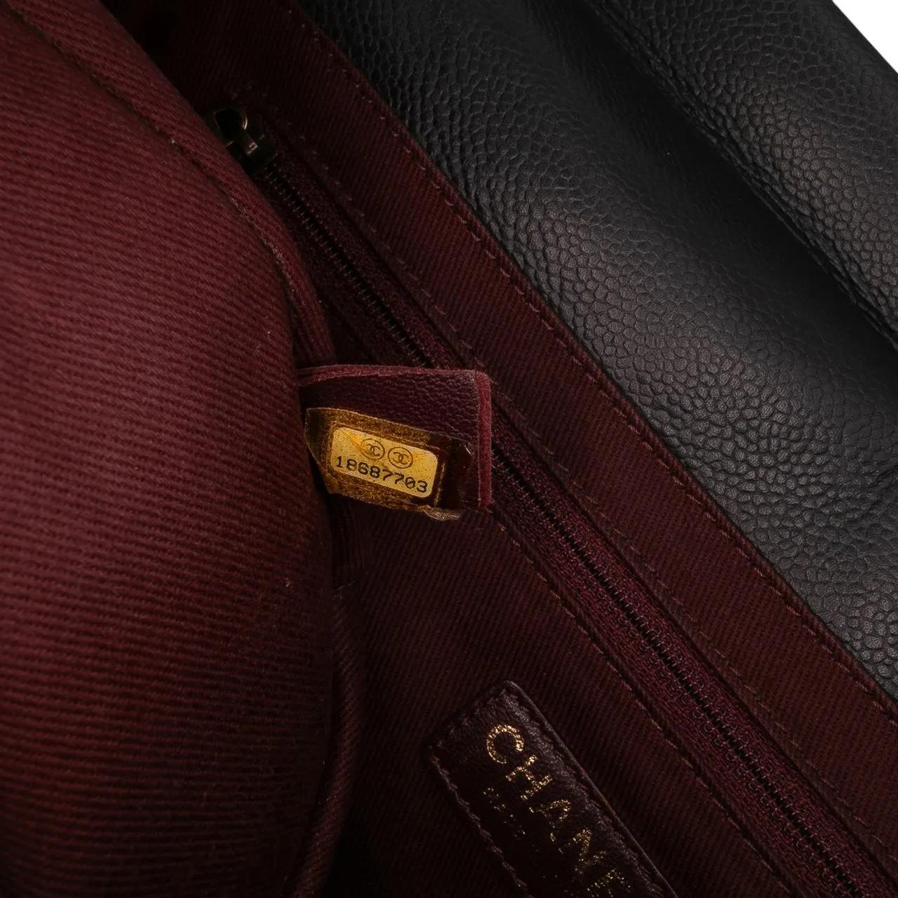 Thumbnail - Chanel Hobo Bags - Jumbo CC Quilted Caviar Chunky Chain Flap - Gr. unisize - in Schwarz - für Damen