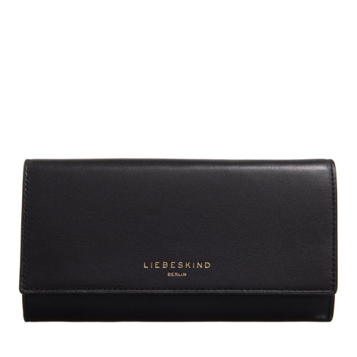 Liebeskind Berlin Hilla Kodiaq Sheep Black Portefeuille à rabat