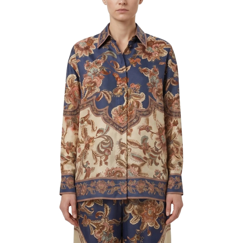 Zimmermann Bluse Bluse aus Seide blau(Image 2)