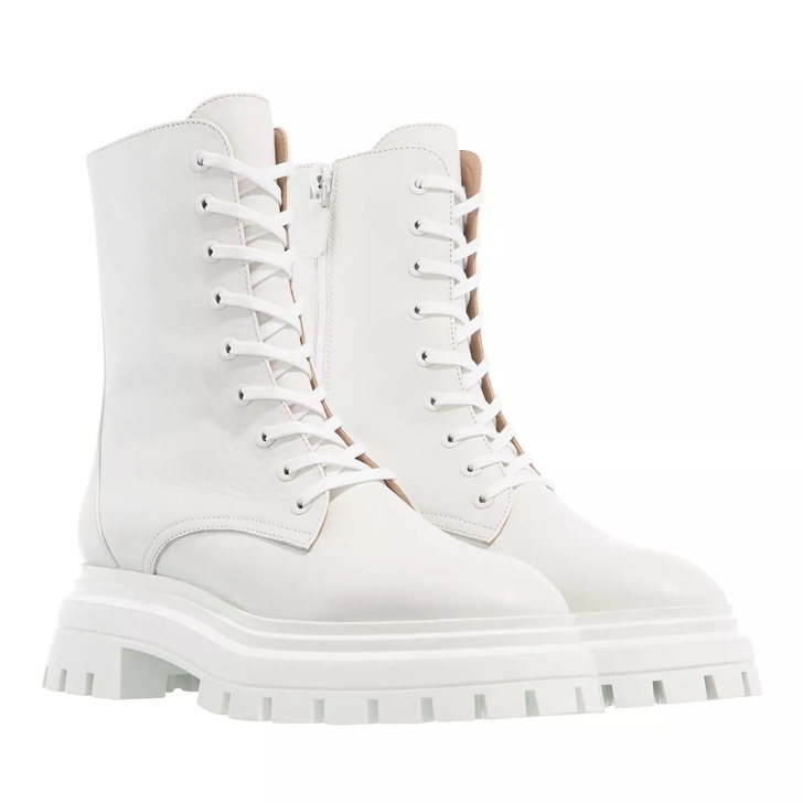 Lace up sale white booties