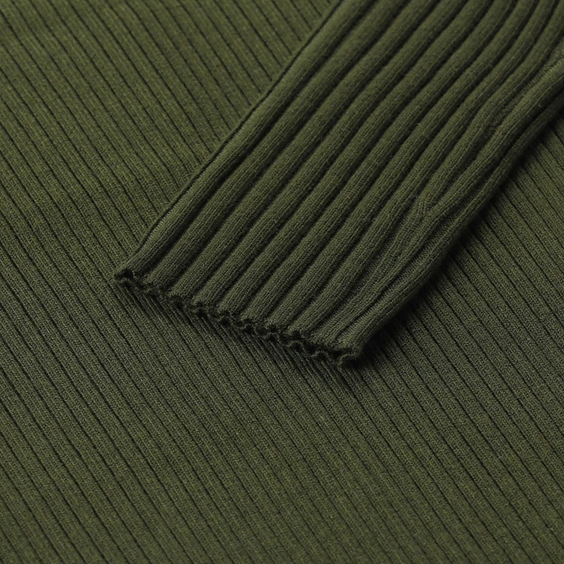Victoria Beckham Rollkragenpullover Pullover aus Merinowoll-Mix grau(Image 4)