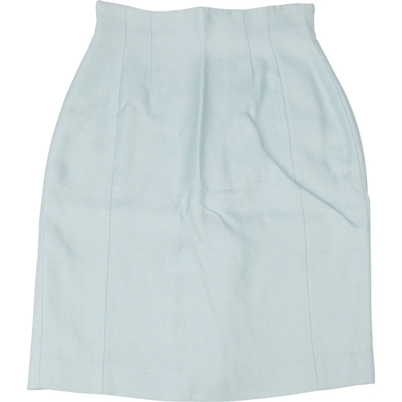 Prada Midirock Prada Bleu Viscose Skirt (DE 34 / IT 40) blau