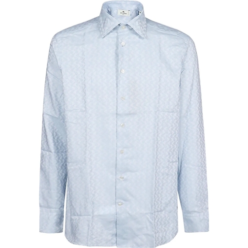 Etro Legere Oberteile Roma Long Sleeve Shirt Blue blau