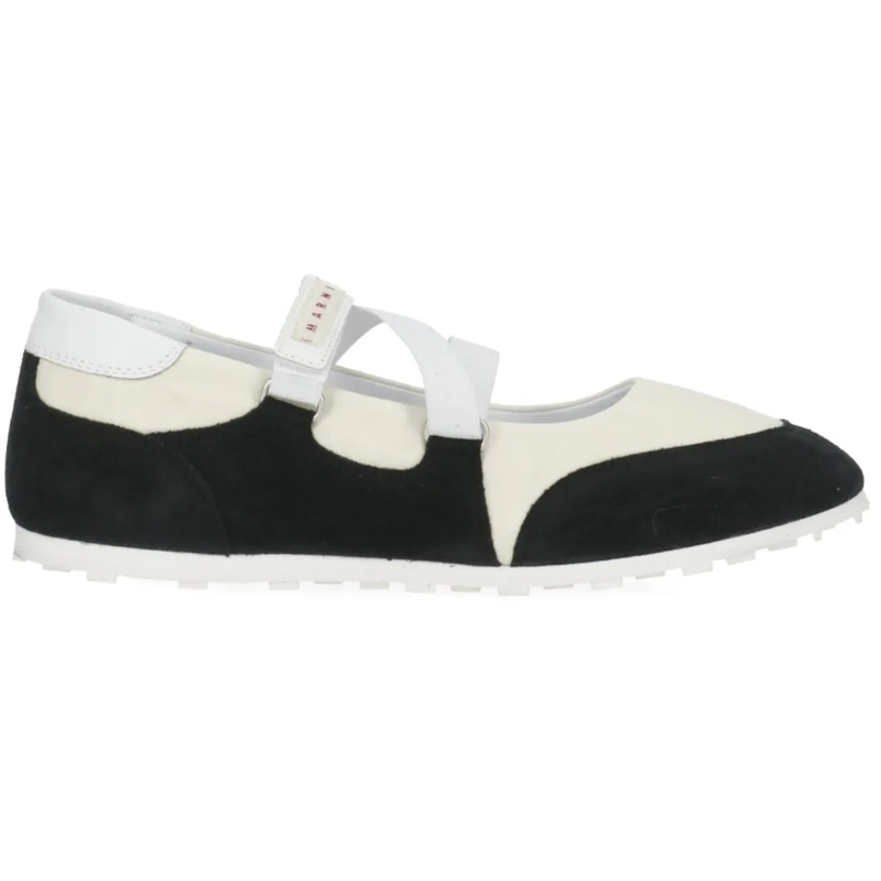 Marni Ballerinas Flat Shoes Ivory weiß