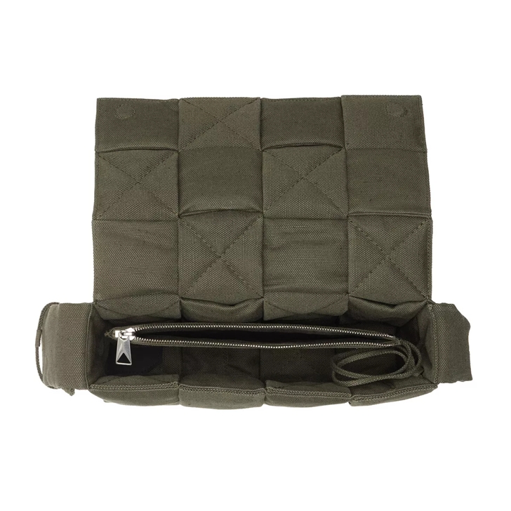 Bottega Veneta Padded Tech Cassette Crossbody Bag Crocodile Crossbody Bag