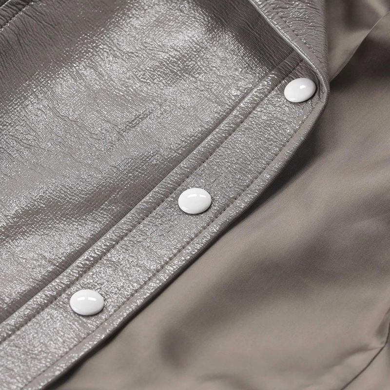 Courrèges Veste de transition Cropped Jacket With Pointed Collar Grey(Image 10)