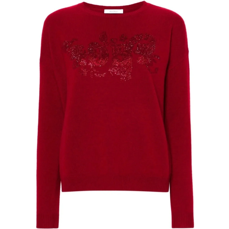 Max Mara  Nias' Wool And Cashmere Sweaters Red