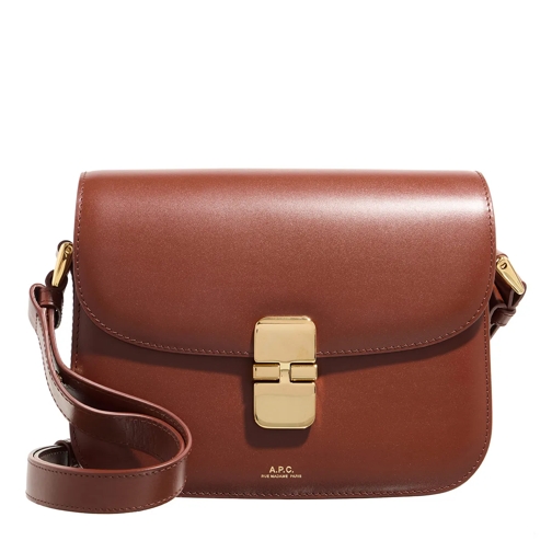 A.P.C. PXBMW-F61413 Cad Hazelnut Crossbody Bag