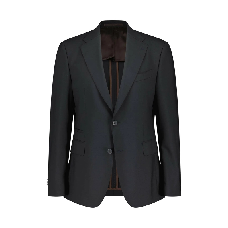 windsor. Anzugjacke Sakko Sono aus Schurwolle Schwarz(Image 2)