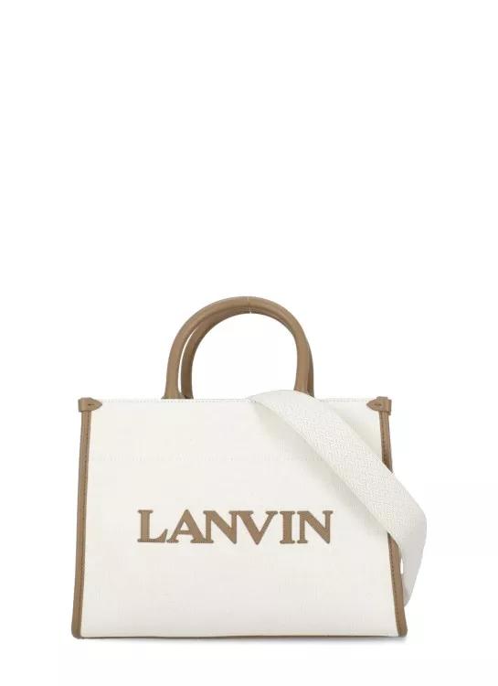 Lanvin Tote - Cotton And Linen Shopping Bag - Gr. unisize - in Weiß - für Damen