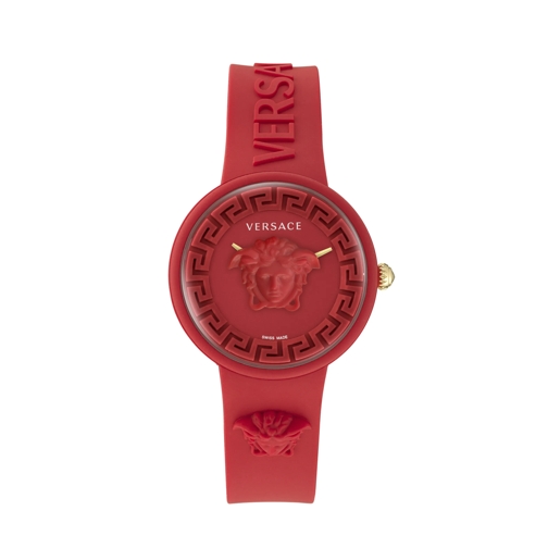 Versace Quarz-Uhr Analoge Quarzuhr Medusa Pop rot