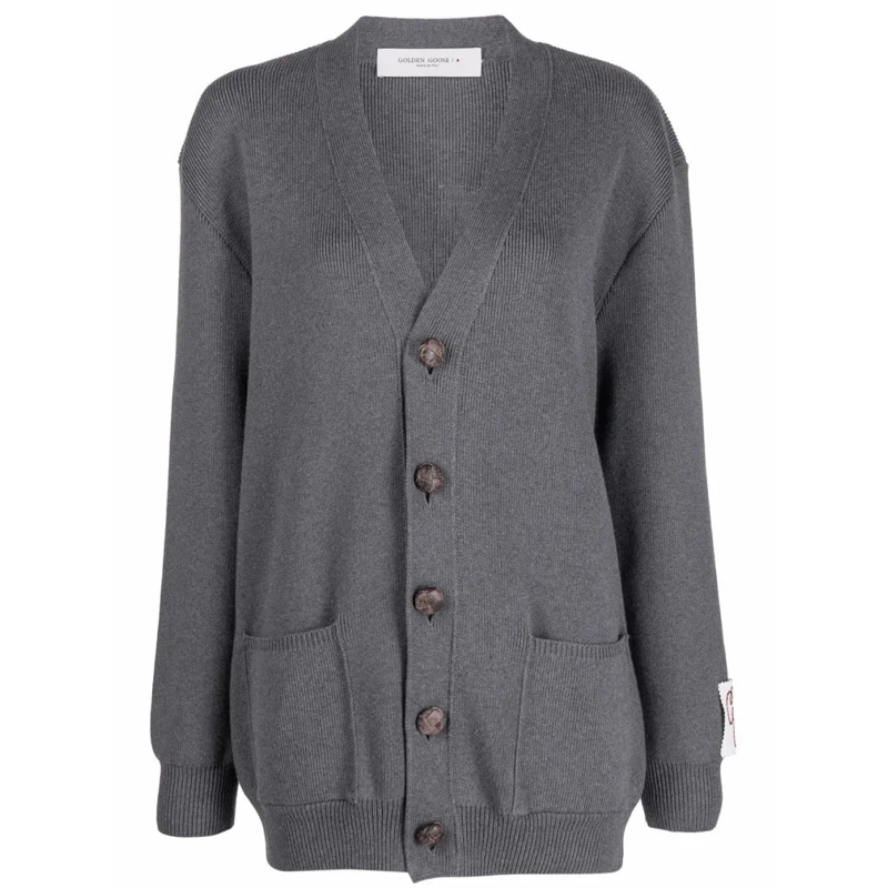 Golden Goose Cardigan Cotton Cardigan Grey