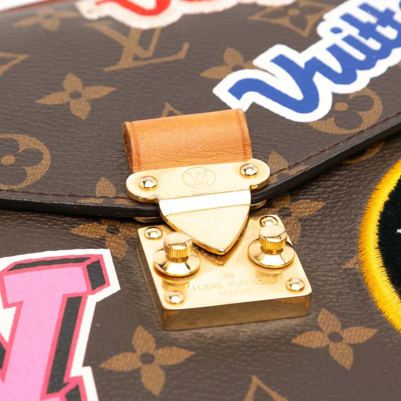 Thumbnail - Louis Vuitton Hobo Bags - Monogram Patches Pochette Metis - Gr. unisize - in Braun - für Damen