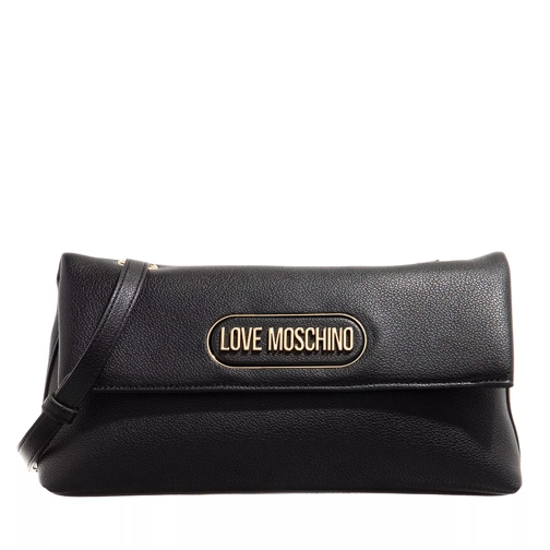 Love Moschino Borsa Rectangular Plaque Pu Nero Crossbody Bag