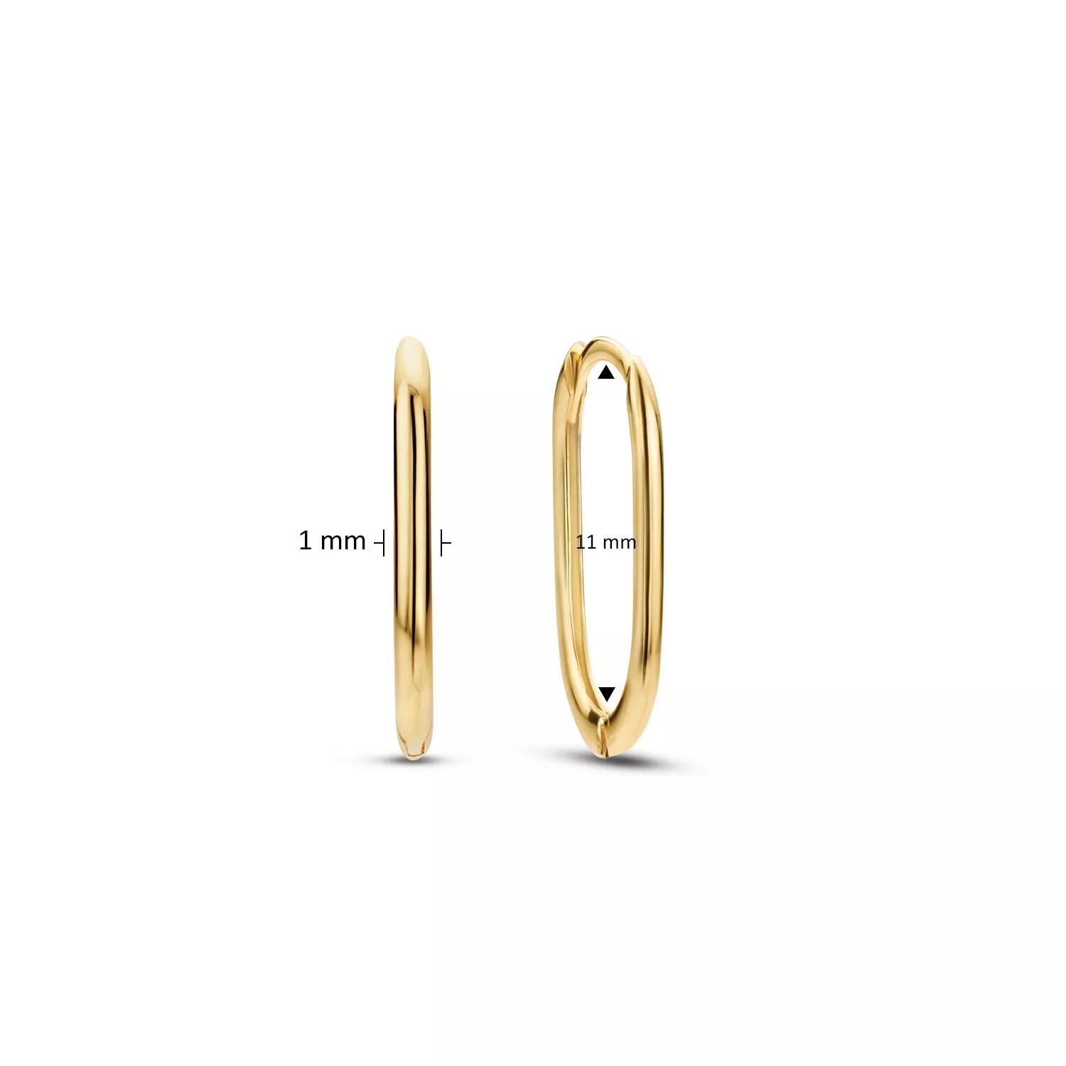 Thumbnail - Jackie Gold Ohrringe - Jackie Grand Place Oval Hoops S - Gr. unisize - in Gold - für Damen