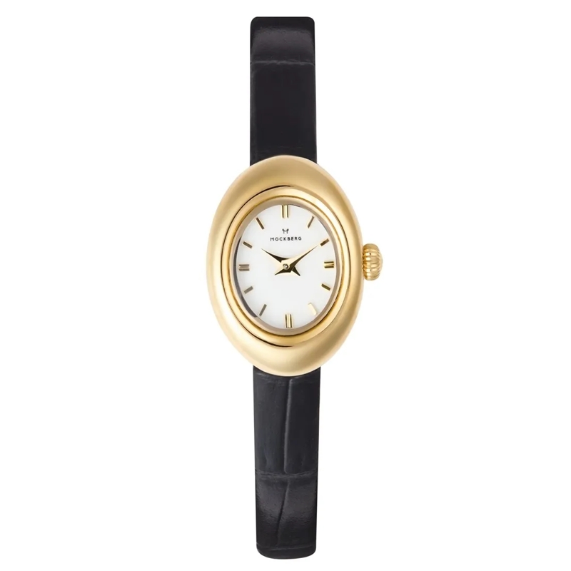 Mockberg Montre à quartz Belle Oval Petite Uhr Gold
