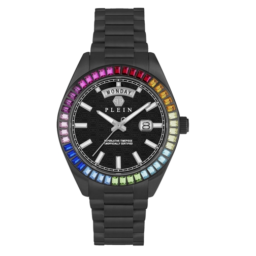Philipp Plein Quarz-Uhr Quarz-Analoguhr Date Superlative Gent schwarz