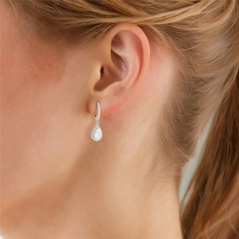 Glanzstücke München Ohrhänger Sterling Silber Creolen Zirkonia silber(Image 2)