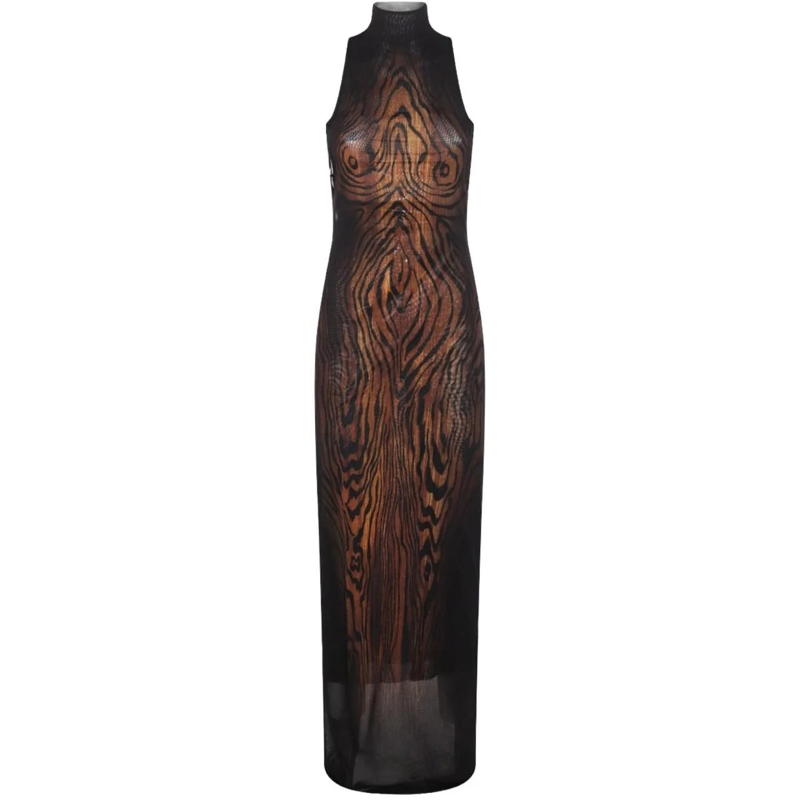 Jean Paul Gaultier Robe midi Dresses Black schwarz