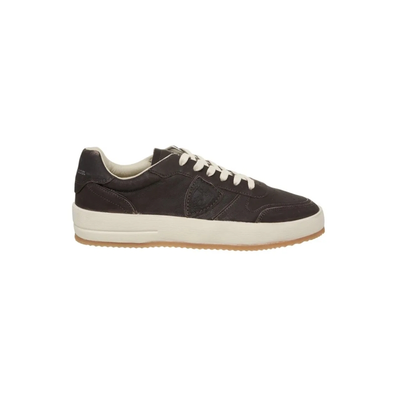Philippe Model Lage-top sneaker Suede Lace-Up Sneakers With Textured Sole Black