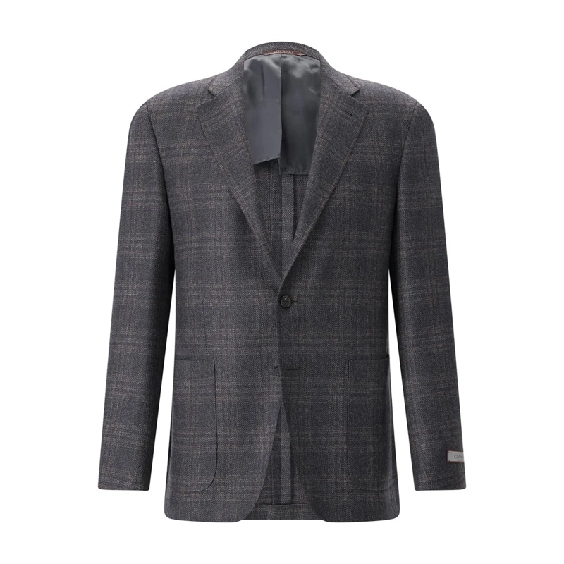 Canali Anzugjacke Sakko aus Wolle braun