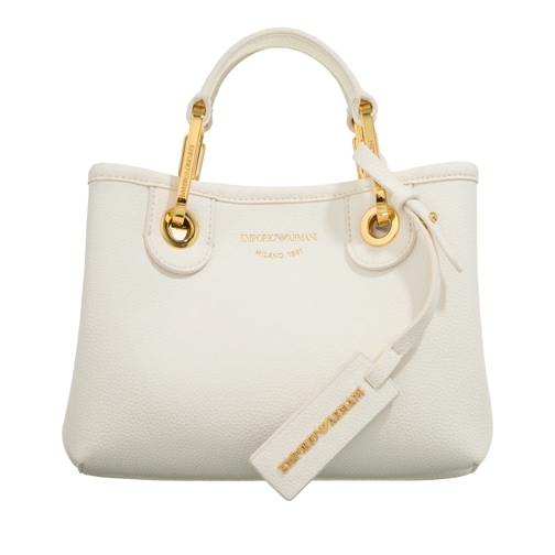 Emporio Armani Tote Shopping Xs Simil Cervo Bianco/Cuoio