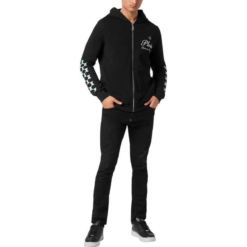 Philipp Plein Top Sweatjacke Mit Kapuze schwarz(Image 4)