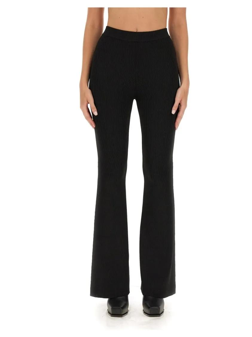 Thumbnail - Stella McCartney - Ribbed Pants - Größe L - schwarz