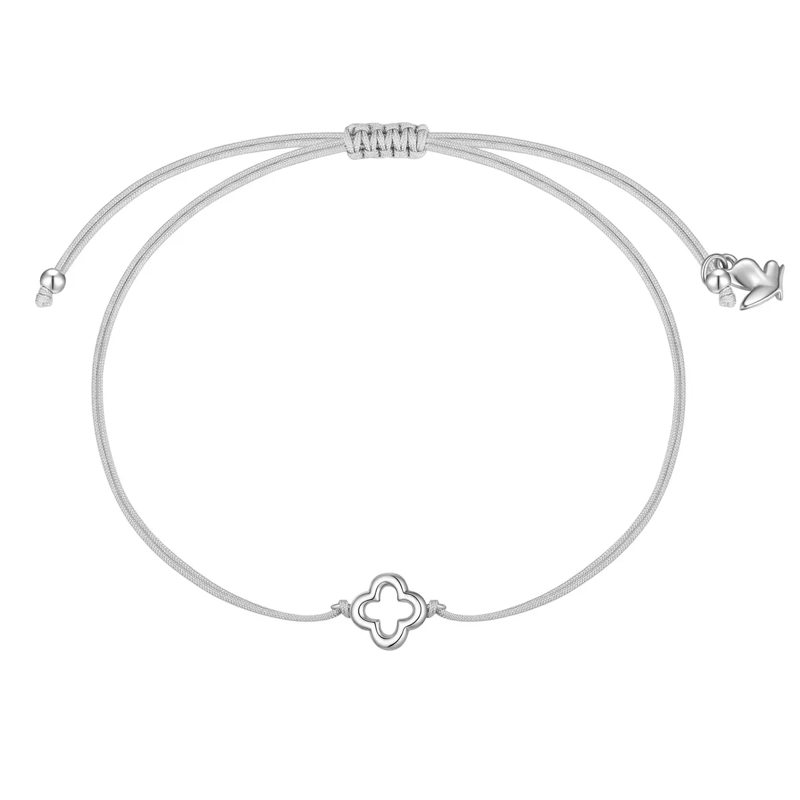 Glanzstücke München Armband Edelstahl Armband Kleeblatt silber