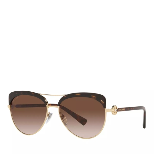 BVLGARI 0BV6164B Sunglasses Pale Gold/Havana Sonnenbrille