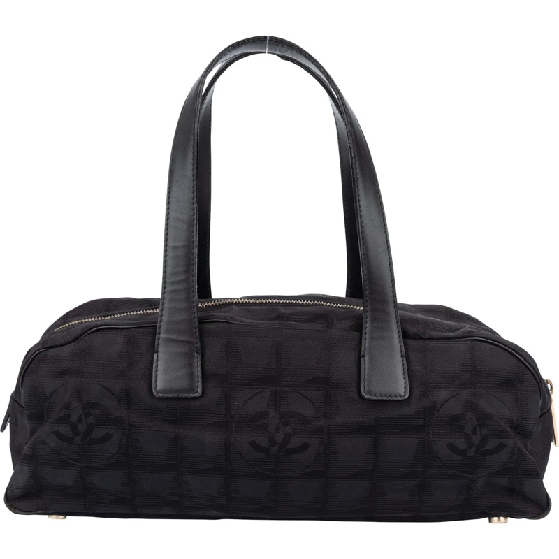 Chanel Sac à bandoulière Chanel Travel Line Monogram Handbag schwarz