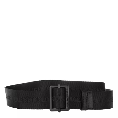 Karl Lagerfeld Karl Logo Webbing Belt Black Ledergürtel
