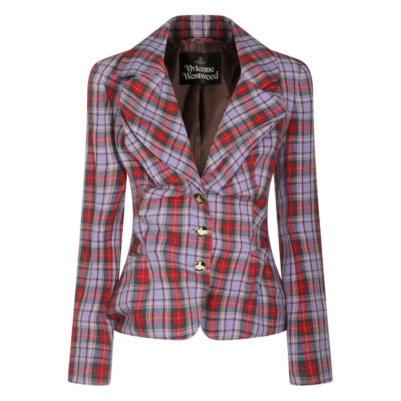 Vivienne Westwood Blazer Checked Tailored Jacket Multicolor
