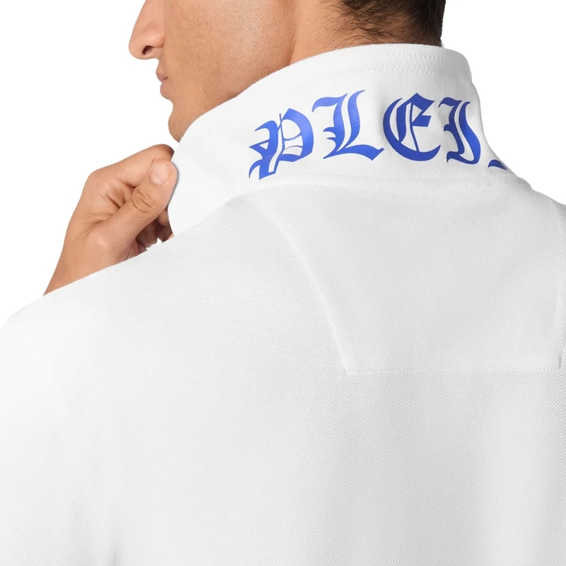 Philipp Plein Top Poloshirt Racing weiss(Image 5)