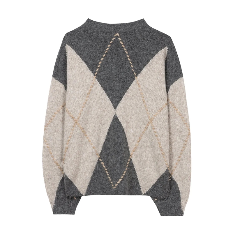 Luisa Cerano Pullover Pullover aus Alpaka-Woll-Mix grau(Image 3)