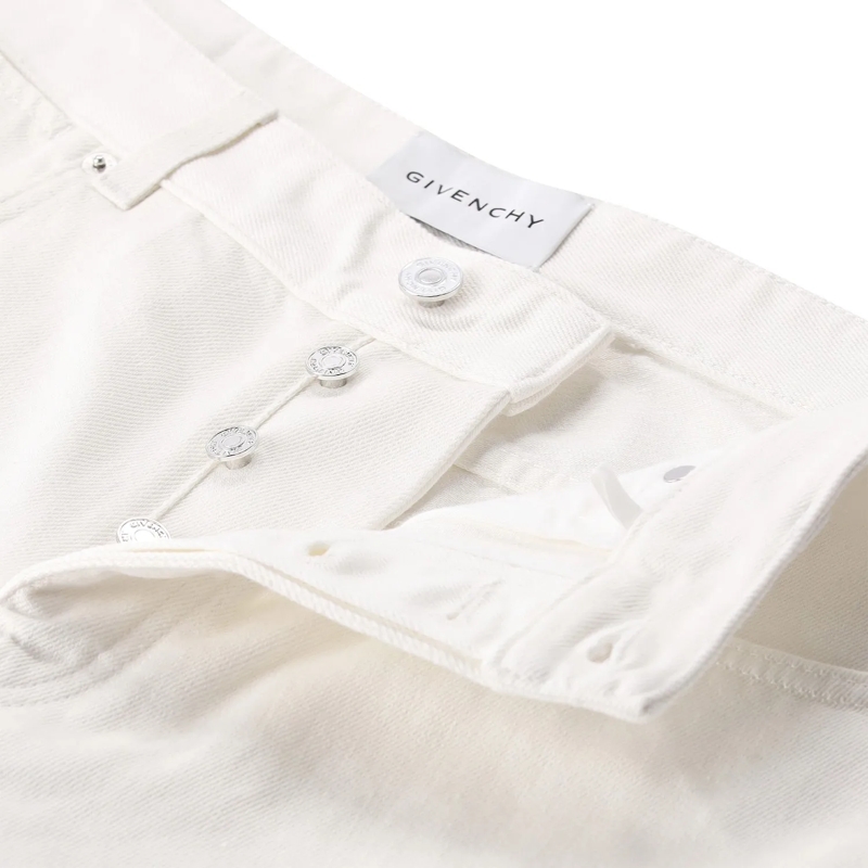 Givenchy Jeans Straight-Fit Jeans aus Baumwolle weiß(Image 4)