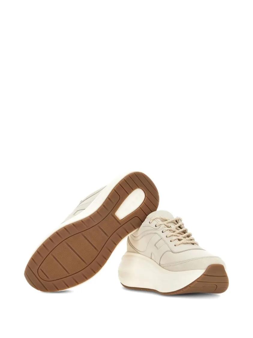 Thumbnail - Hogan Low-Top Sneaker - White Sneakers With Sculpted Sole - Gr. 38,5 (EU) - in Beige - für Damen