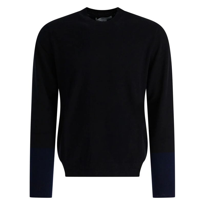 Comme des Garcons Pullover Wool Crew Neck Sweater Black