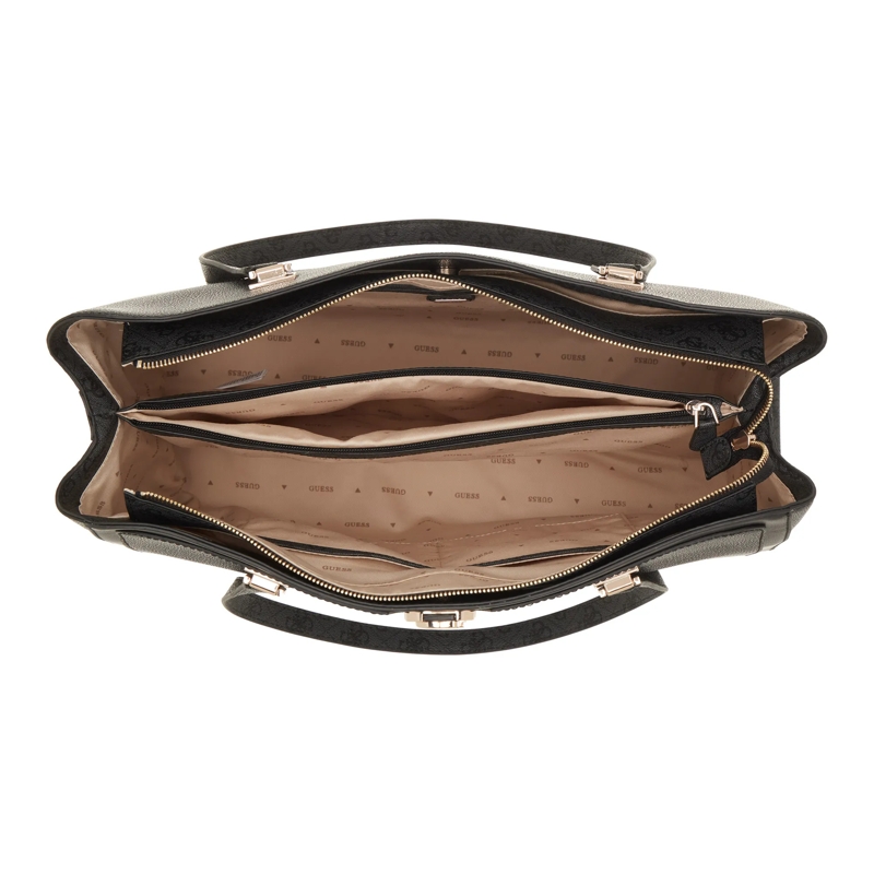 Guess Tote Orlina Travel Tote Coal Logo(Image 5)