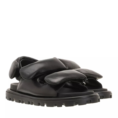 Miu Miu Sandals Nappa Leather Black Sandaler