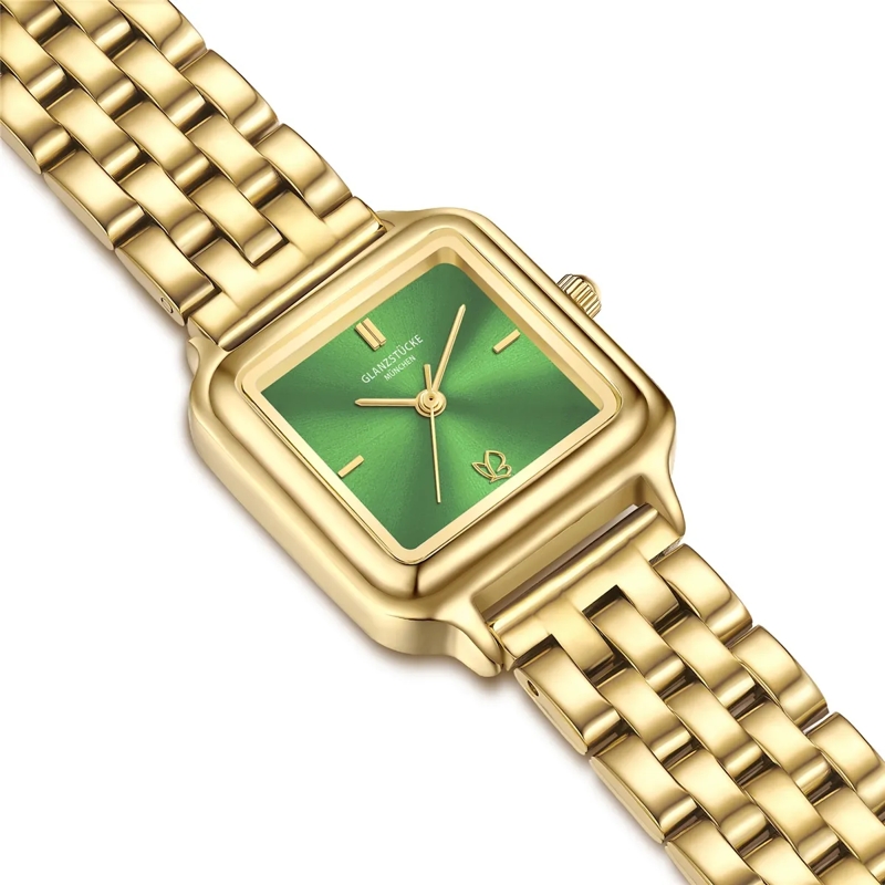 Glanzstücke München Automatikuhr Damen Armbanduhr Edelstahl gold(Image 6)