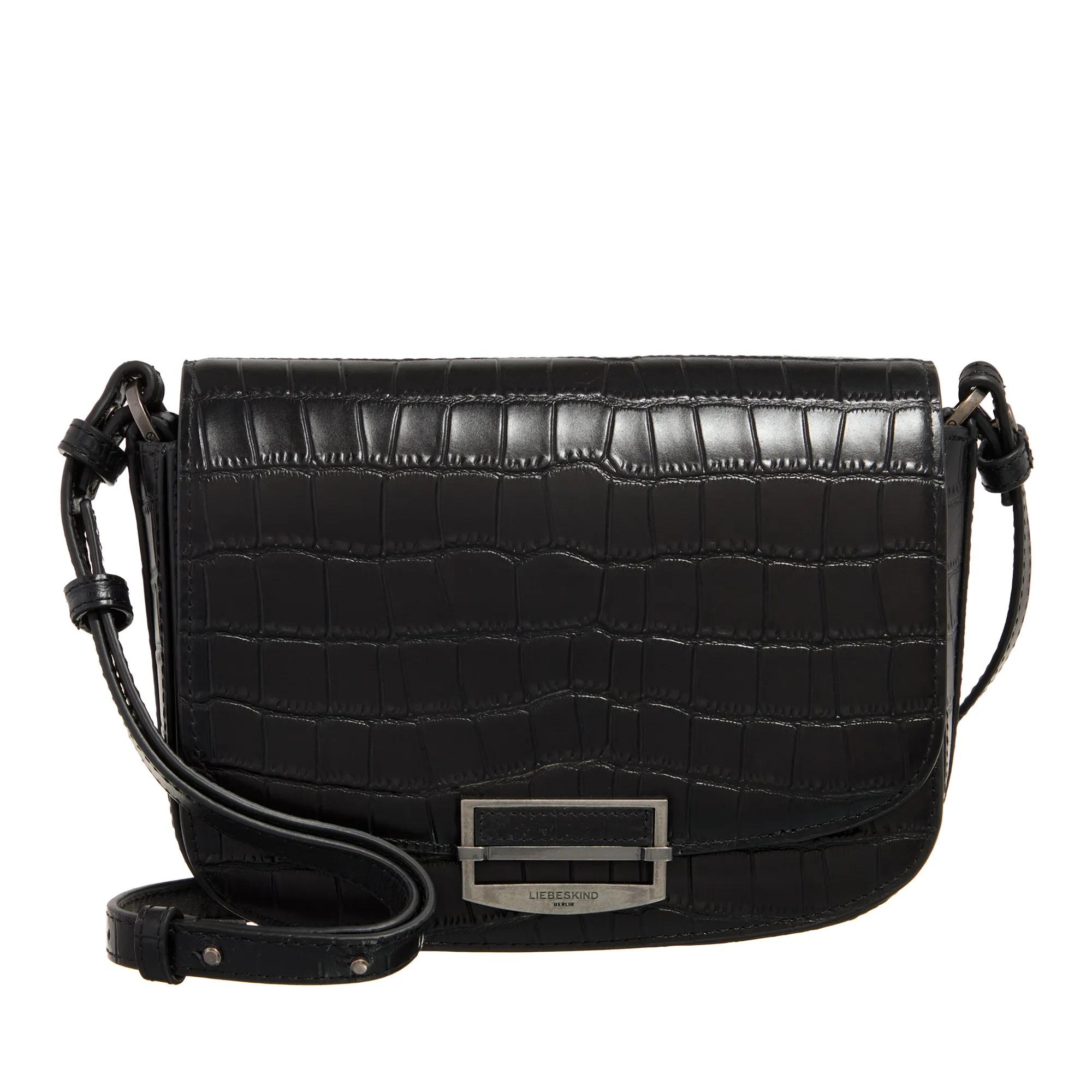 Liebeskind Berlin Crossbody Bags - Ezra 2 New Croco - Gr. unisize - in Schwarz - für Damen