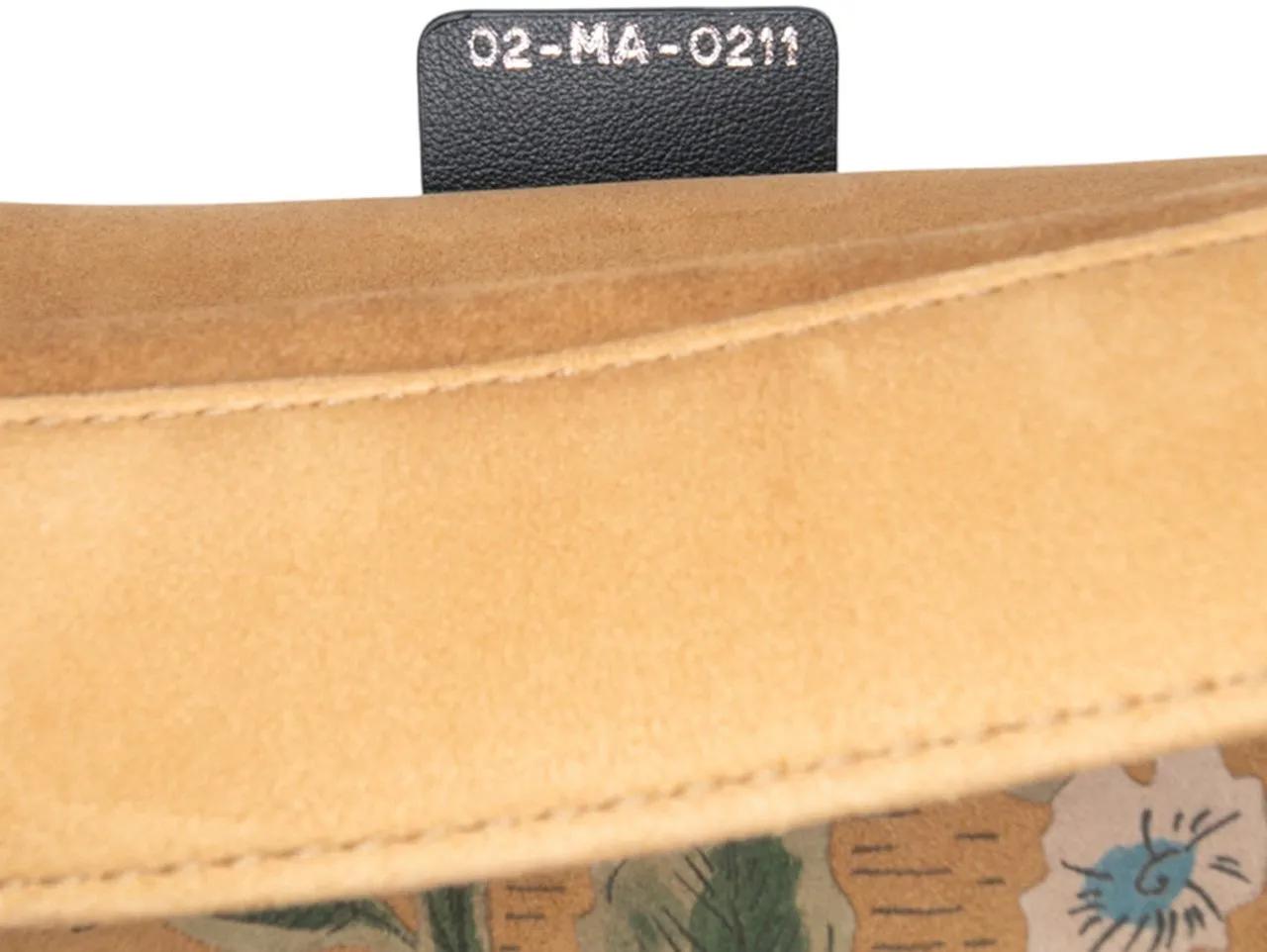 Thumbnail - Christian Dior Shopper - Large Studded Embroidered Suede Floral Book Tote - Gr. unisize - in Braun - für Damen