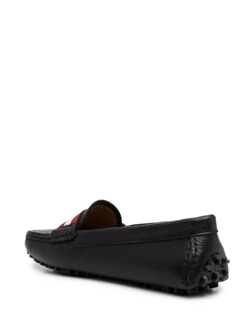Thumbnail - Ladyes Calf Grained Moccasins - Gr. 36 (EU) - in Schwarz
