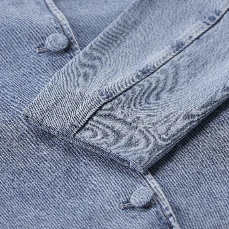 FRAME Übergangsjacke Kurze Jeansjacke blau(Image 4)