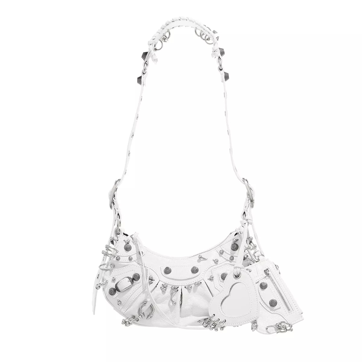 White strap online bag