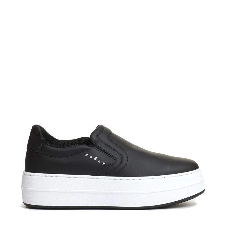 Hogan Lage-top sneaker Kyscaper Slipon Leather Black Black
