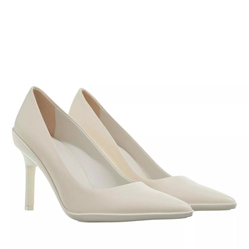 Calvin Klein Pumps Heel Pump 90 Leather Ecru