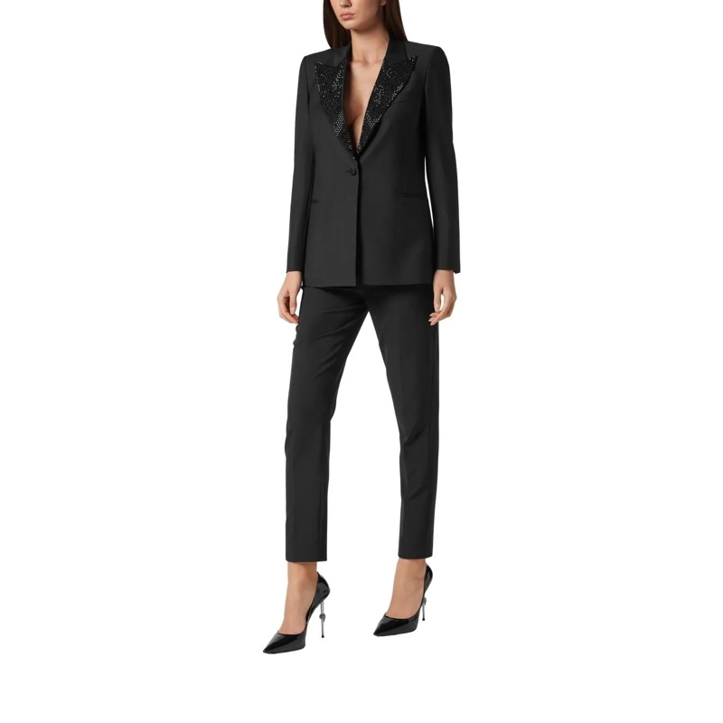 Philipp Plein Blazer Blazer Skull Mit Schmucksteinen schwarz(Image 3)